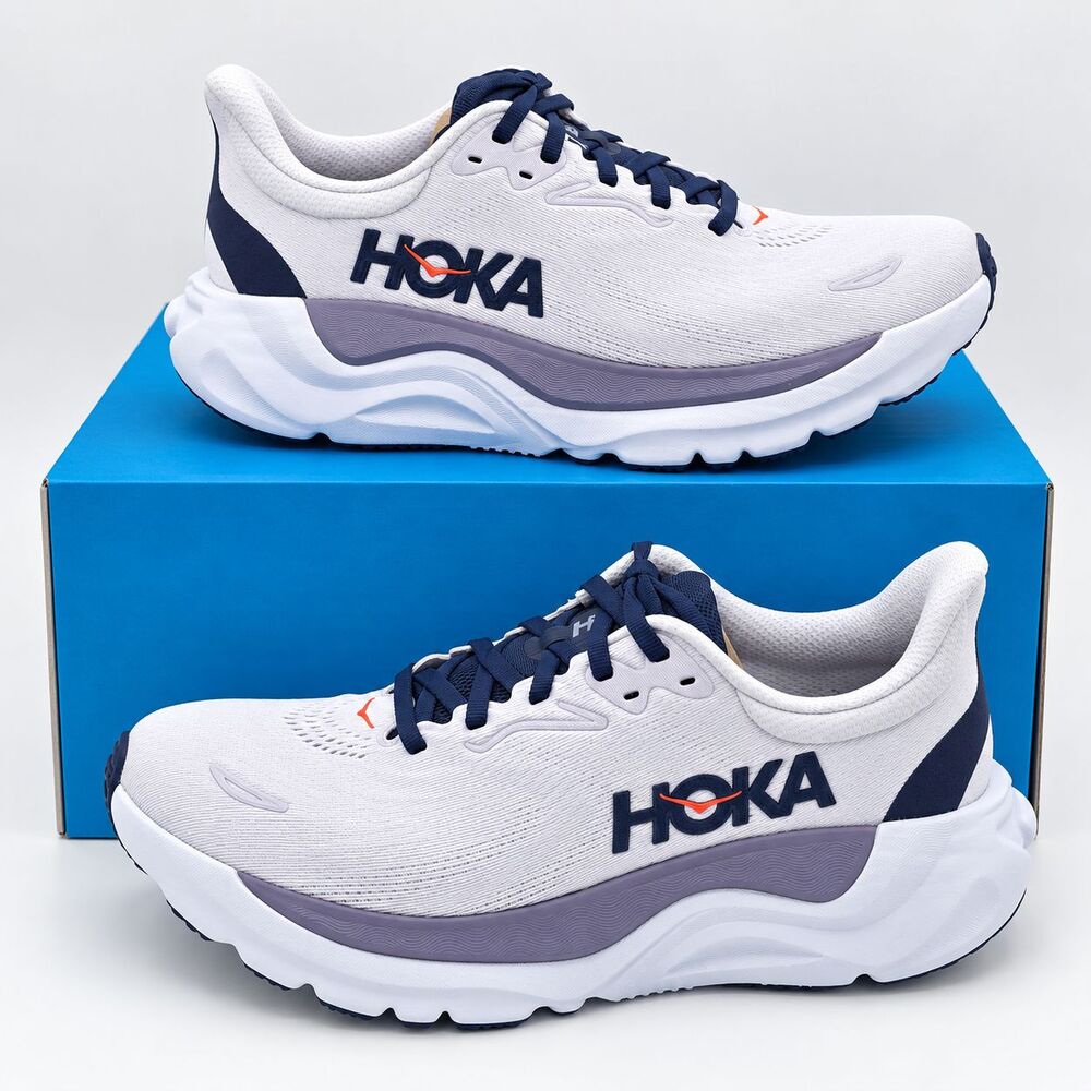 HOKA Arahi 8 Women's 7.5 B Starlight Glow Navy H-Frame Stability Running Shoes